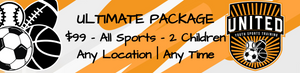 *[2 Children] Ultimate Sports Training Package $99 per month