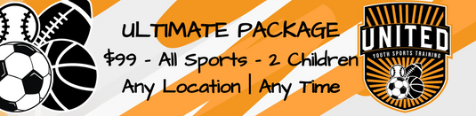 *[2 Children] Ultimate Sports Training Package $99 per month
